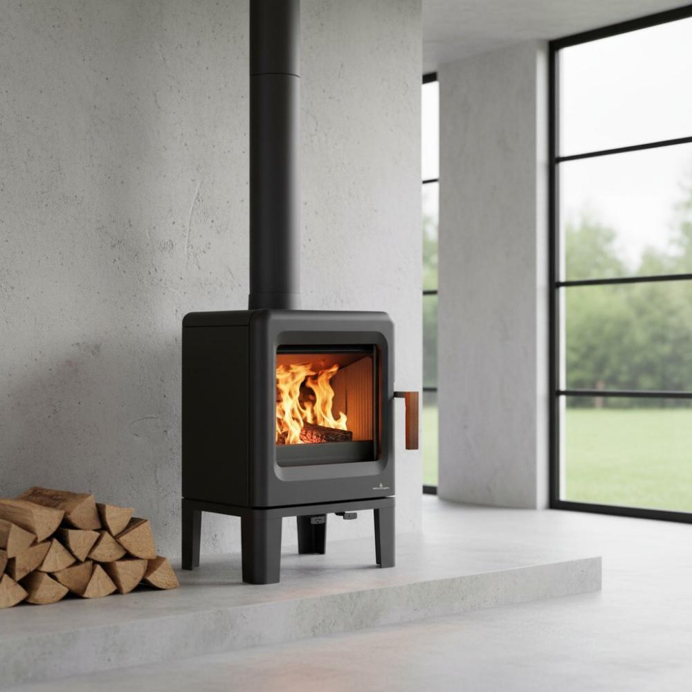 Krbová kamna na dřevo Bronpi Lira 5 kW – litinová, s trojitým spalováním