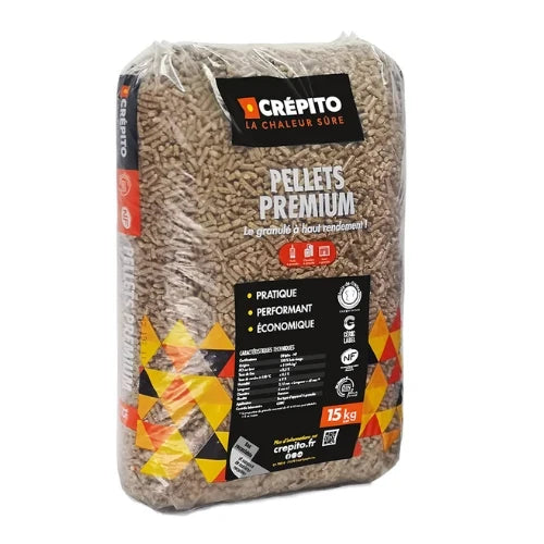 Prémiové dřevěné pelety CREPITO – 1 080 kg