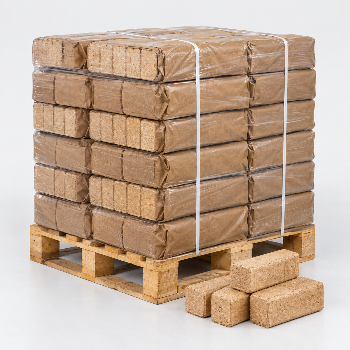 Bukové brikety – paleta 975 kg